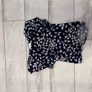 Anthropology Navy Shirt Size 4